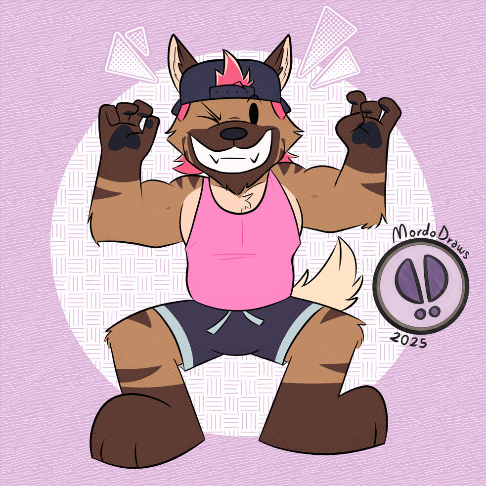 Full Body Commission with minimal free shading and simple background.